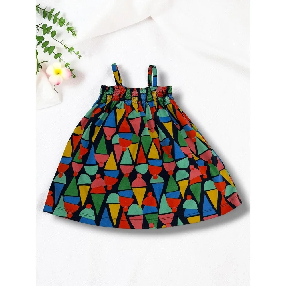 Hanna Andersson Ice Cream Print Organic Cotton Dress Set Size 85cm 2T